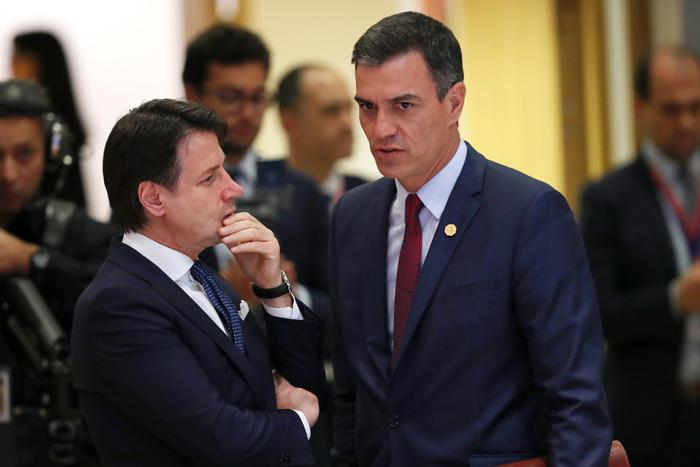 Il premier Conte e il presidente del Governo spagnolo Sánchez