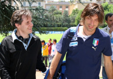 Andrea Pirlo con il nostro collaboratore Emilio Buttaro nel 2006