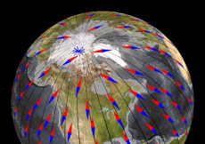 La direzione del campo magnetico terrestre può cambiare 10 volte più in fretta del previsto (fonte: NOAA) © Ansa
