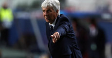 L'allenatore dell'Atalanta Gian Piero Gasperini.