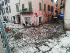 I danni della grandinata su Verona, 23 agosto 2020