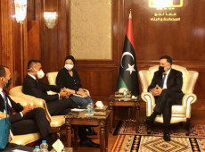 Il ministro degli Esteri Luigi Di Maio a Tripoli, 01 settembre 2020.