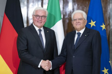 Il presidente Sergio Mattarella e il presidente tedesco Frank-Walter Steimeier, in una foto d'archivio.