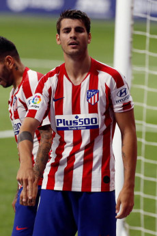 Alvaro Morata dell'Atletico Madrid potrebbe tornare alla Juve dove giocó nel 2016.