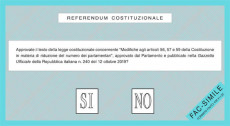 E' on line sul sito del servizio elettorale - informa il Viminale - il facsimile della scheda per il referendum costituzionale confermativo che si svolgerà il 20 e 21 settembre.