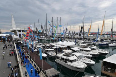 Una veduta del 59esimo Salone Nautico di Genova del 2019.