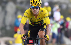 Il corridore sloveno Primoz Roglic, lider del Tour de France.