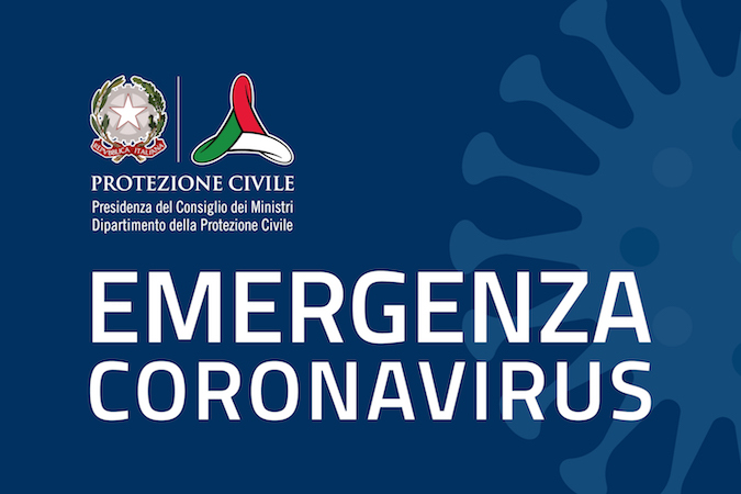 Il logo della Protezione Civile, Emergenza Coronavirus.