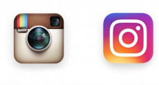 Il primo logo di Instagram e l'attuale.