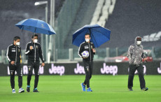 I giocatori della Juve in campo senza il Napoli il 4 ottobre scorso.