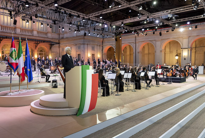 L'intervento del Presidente Mattarella in occasione del "Concerto per Dante"