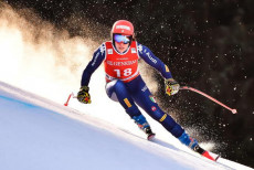 Federica Brignone in azione nellla Coppa Mondiale FIS Alpine Skiing in Garmisch-Partenkirchen, Germania,