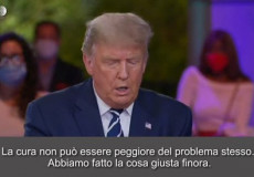 Frame tratto dal video dell''intervista in tv di Trump nella Nbc.