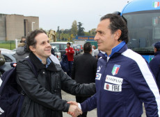Cesare Prandelli insieme al nostro corrispondente Emilio Buttaro ai tempi della Nazionale