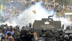Nella foto d'archivio manifestazioni di protesta in Bolivia nel 2019.