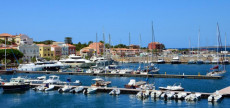 Il porto turistico di Carloforte in Sardegna.