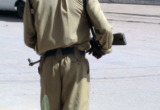 Un soldato in strada, a Somaliland