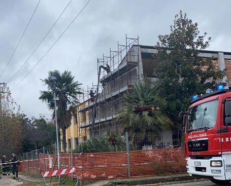 Il luogo dell'incidente dove due operai sono morti folgorati nel Vibonese.