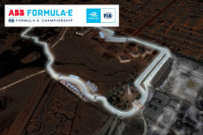 Formula E: l'innovativa illuminazione della pista di Diriyah in Arabia Saudita.