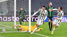 Alvaro Morata firma il gol del 2-1 della Juventus sul Ferencvárosi Torna Club