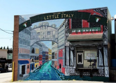 Un murale della Little Italy a Wilmington, Delaware.