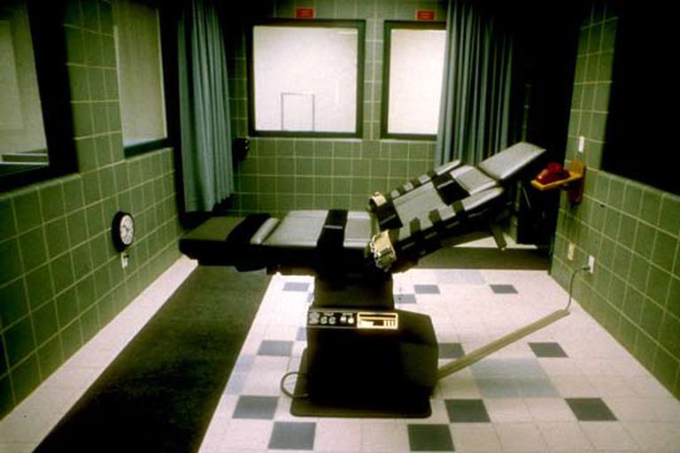 Sala delle esecuzioni nel carcere Terre Haute, Indiana, Usa.