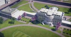 Vista aerea della Casa Bianca.