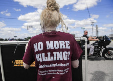 Manifestazione contro la pena di morte in USA.