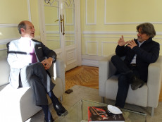 Ambasciatore Riccardo Guariglia e il Direttore Mauro Bafile