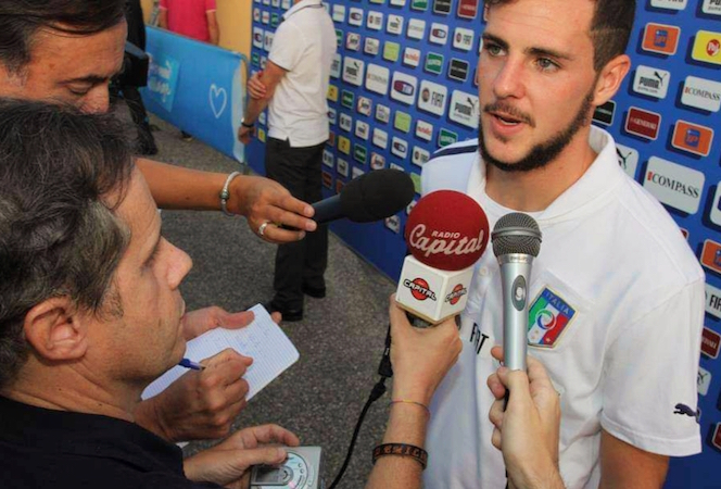 Mattia Destro intervistato da Emilio Buttaro ai tempi della Nazionale