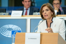 La commissaria alla Salute dell'Unione Europea, la cipriota Stella Kyriakides.