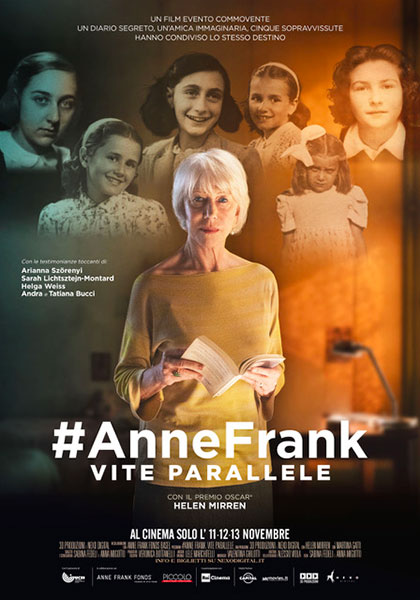 La locandina del film #AnneFrank Vite Parallele