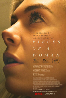 Il cartellone del film "Pieces of a woman" dal 7 gennaio su Netflix.