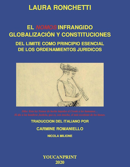 La portada del libro "Il nomos infranto: Globalizzazioni e Costituzioni"