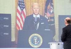 Il presidente americano Joe Biden alla Conferenza di Monaco