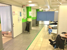 Covid: area del Pronto Soccorso nell'ospedale di Piacenza.