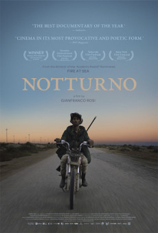 La locandina di "Notturno", il documentario di Gianfranco Rosi candidato all'Oscar.