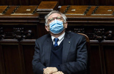 Il ministro dell'Istruzione, Patrizio Bianchi, durante il question time in Parlamento.