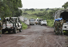 Militari del Congo sul luogo dell'attacco al magistrato nel Nord Kivu,