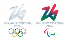 Logo olimpiadi e paraolimpiadi. Milano-Cortina.