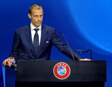 Il presidente della UEFA Aleksander Ceferin,