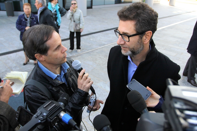 Fabio Fazio intervistato da Emilio Buttaro a Milano nel 2015