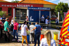L'asilo "Aquarela" dove si é compiuta la strage in Brasile .