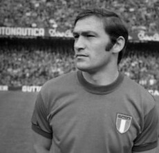 Tarcisio Burgnich prima di Italia- Lussemburgo del 31.03.1973