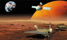 Rover cinese atterra su Marte.