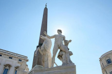 La Fontana dei Dioscuri in piazza del Quirinale, Roma,