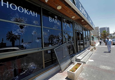 Un ristorante attaccato a Bat Yam, in Israele.
