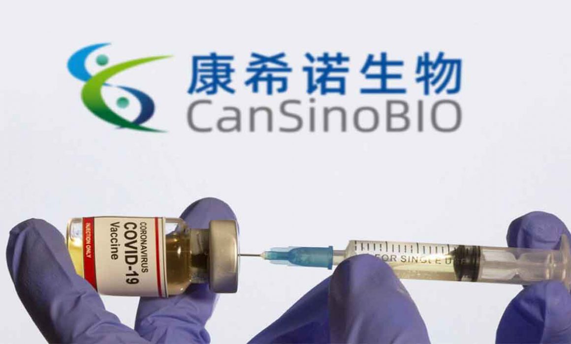 Un vaccino della società farmaceutica cinese CanSino Biologics .