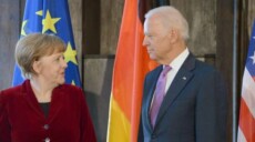 Angela Merkel e Joe Biden.