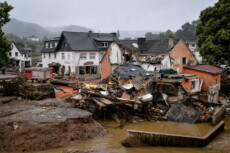I danni nel villaggio di Schuld, uno dei tanti devastati dalle inondazioni in Germania. Archivio